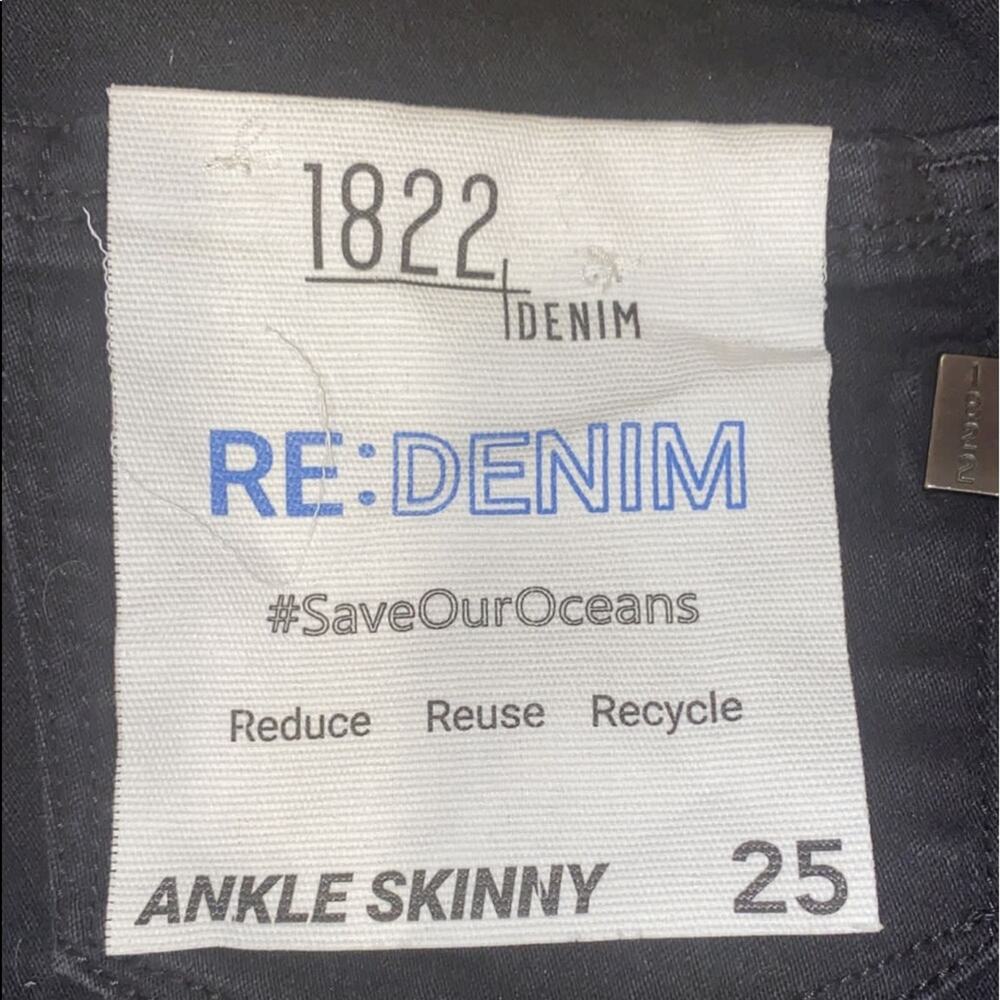 MATERNITY RE:DENIM ANKLE SKINNY WITH BELLYBAND IN BLACK - Picture 6 of 12